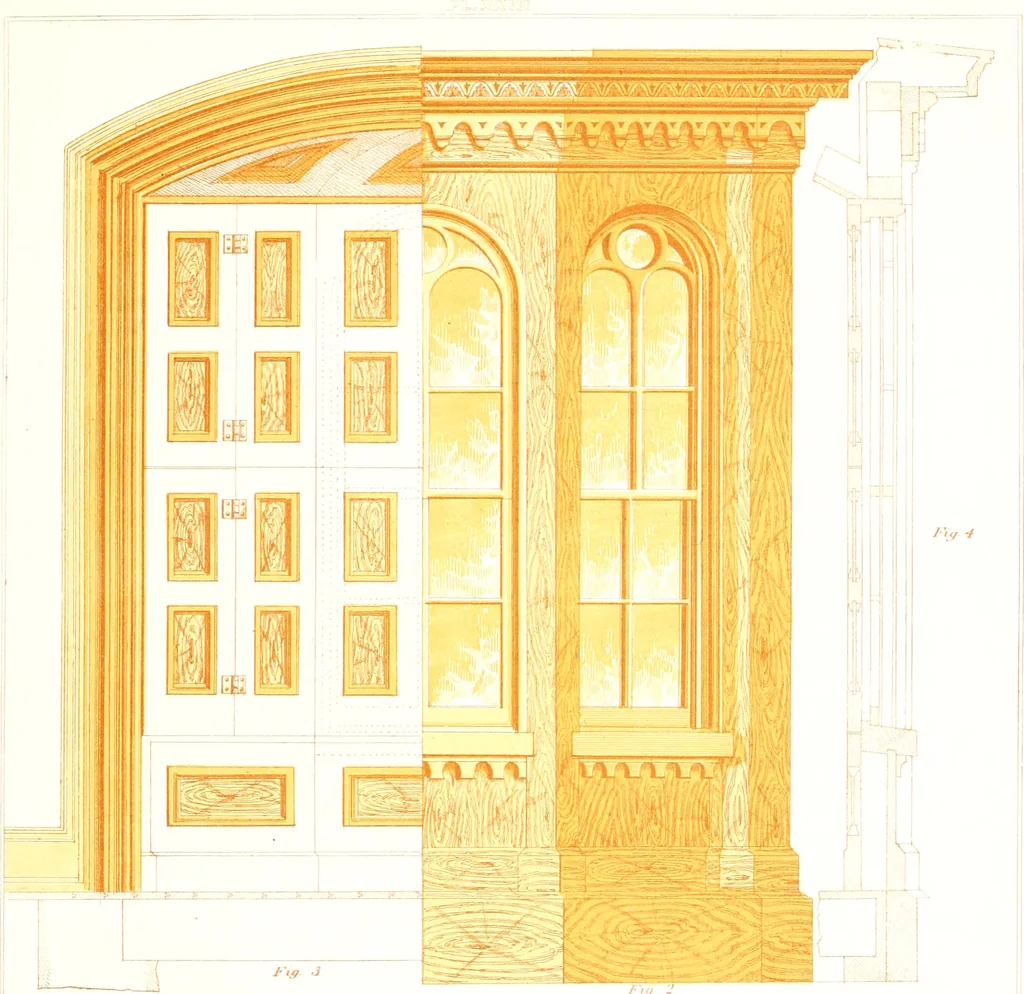 An illustration from Sloan's constructive architecture : a guide to the practical builder and mechanic, 1859, leaf 116