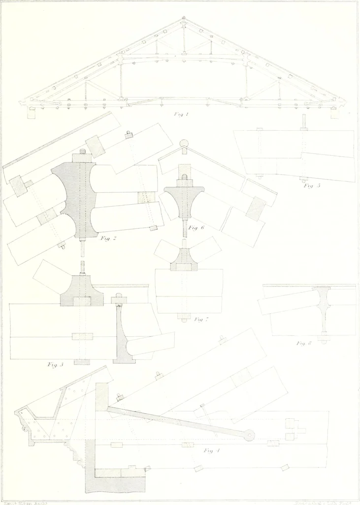 An illustration from Sloan's constructive architecture : a guide to the practical builder and mechanic, 1859, leaf 42