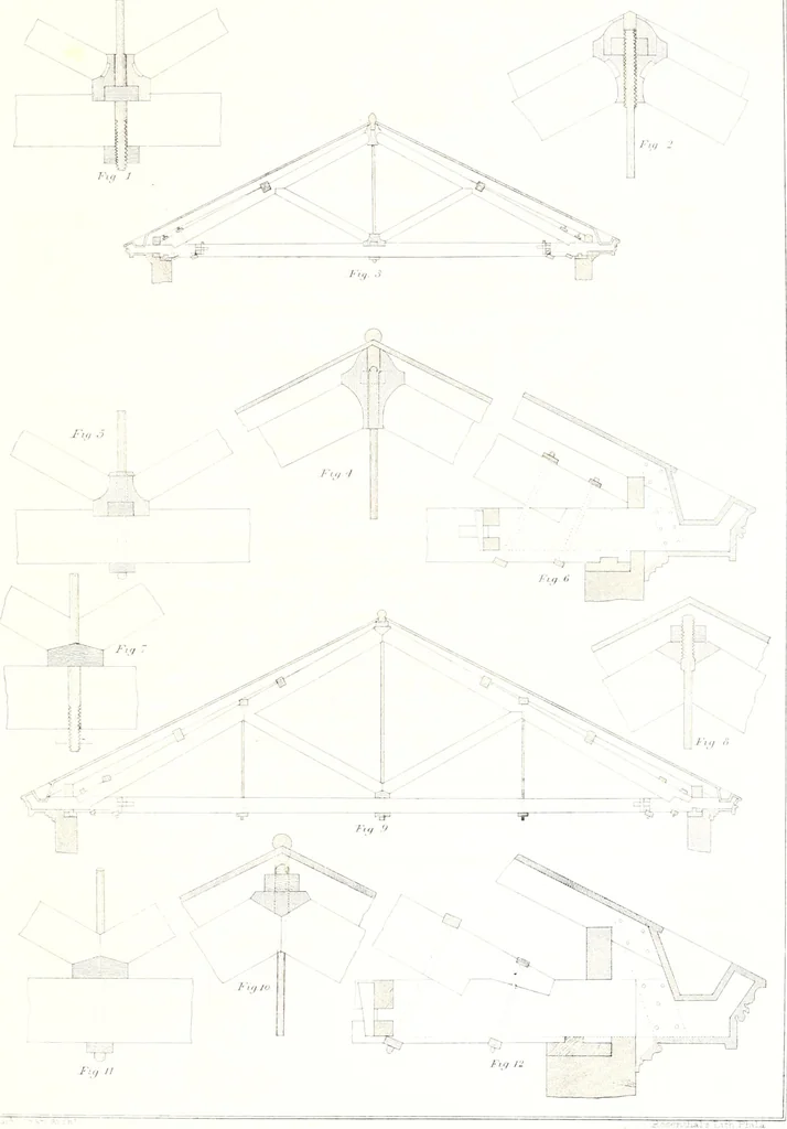 An illustration from Sloan's constructive architecture : a guide to the practical builder and mechanic, 1859, leaf 86