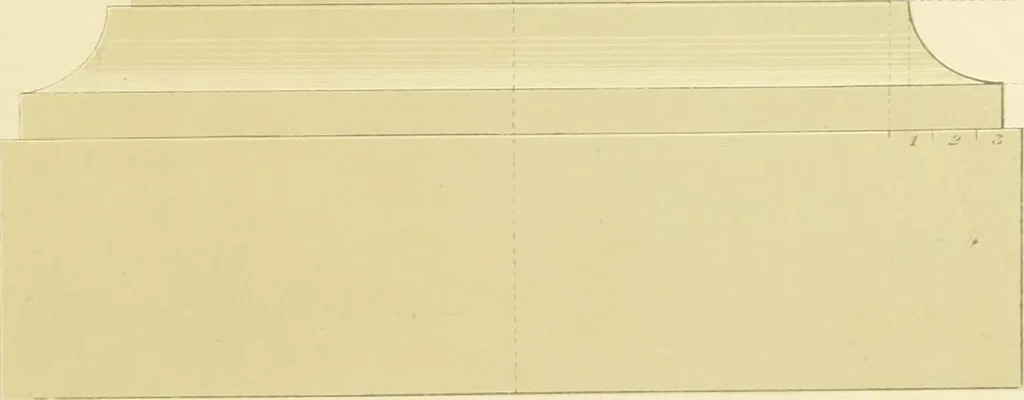 An illustration from Sloan's constructive architecture : a guide to the practical builder and mechanic. In which is contained a series of designs for domes, roofs and spires, with a number of plates showing the interior construction and finish of bays, window shutters, sliding doors, etc., designed expressly for the joiners use; choice examples of the five orders of architecture, selected fromthe most celebrated specimens of antiquity, with the figured dimensions of their height, projection and profile, and their division into parts,; to which is added a number of useful geometrical problems, examples of groins, centering for arches, diagrams of stair lines, with architraves, door mouldings, etc., the whole being accompanied by explanatory text and general essays, to which is appended a copious glossay, 1859, leaf 152