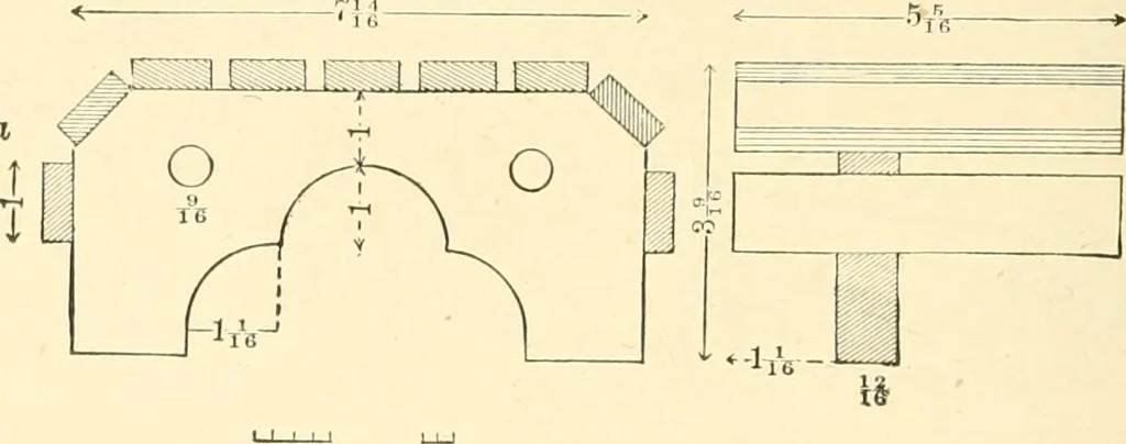 An illustration from The sloyd system of wood working, with a brief description of the Eva Rodhe model series and an historical sketch of the growth of the manual training idea;, 1892, leaf 135