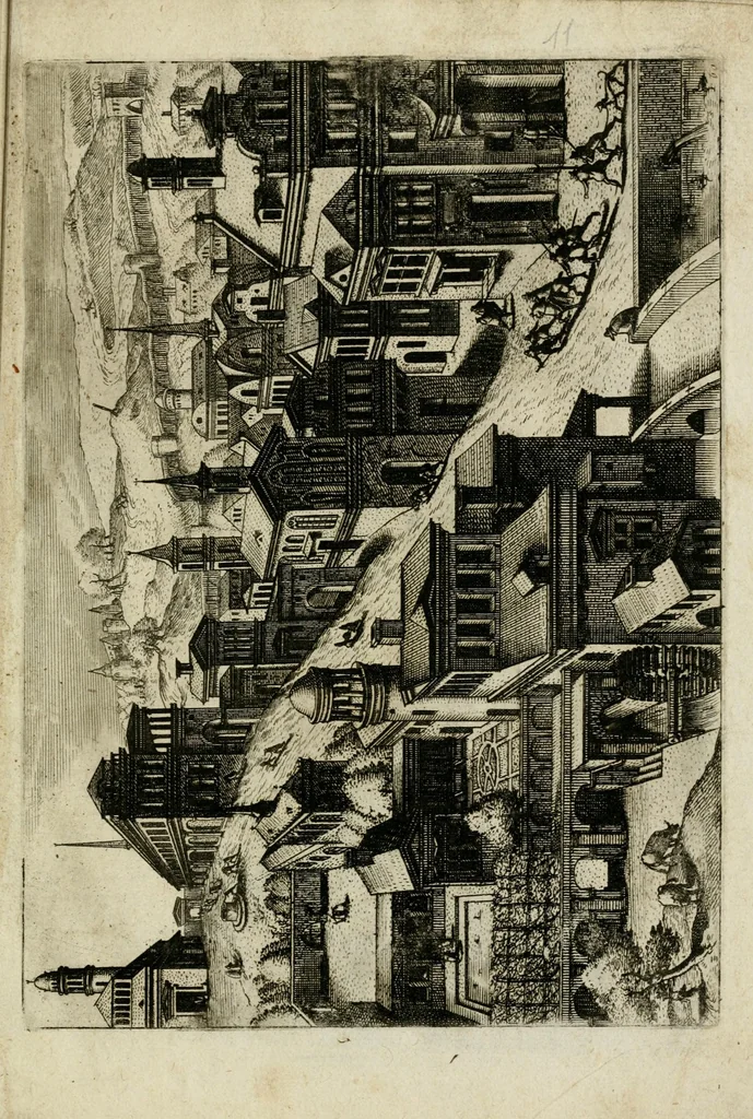 An illustration from Small architectural perspective views [graphic], 1562, leaf 27
