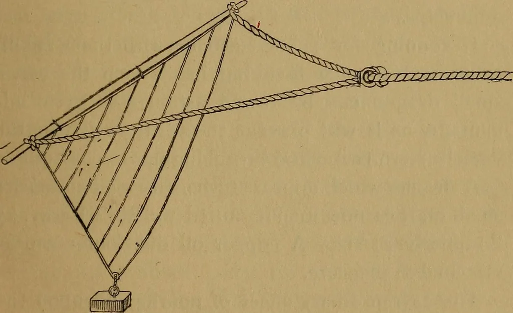 An illustration from Small-boat sailing; an explanation of the management of small yachts, half-decked and open sailing-boats of various rigs; sailing on sea and on river; cruising, etc, 1902, leaf 170