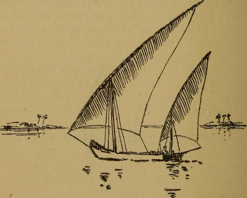 An illustration from Small-boat sailing; an explanation of the management of small yachts, half-decked and open sailing-boats of various rigs; sailing on sea and on river; cruising, etc, 1902, leaf 299