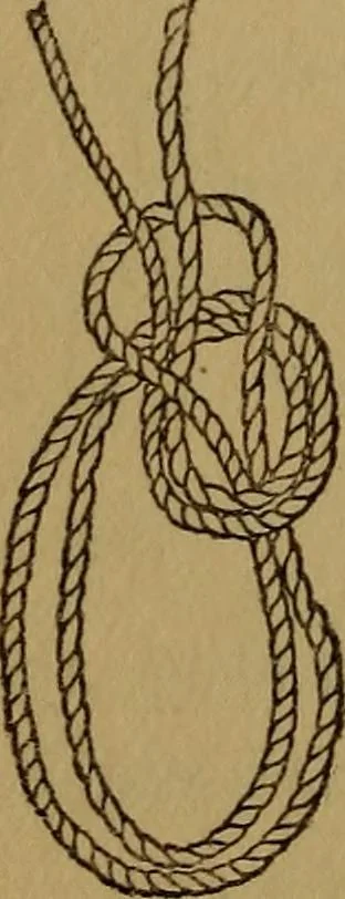 An illustration from Small-boat sailing; an explanation of the management of small yachts, half-decked and open sailing-boats of various rigs; sailing on sea and on river; cruising, etc, 1902, leaf 51
