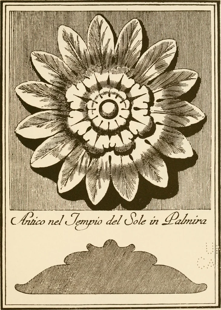 An illustration from A small collection of ancient rosettes as found on Roman monuments, 1913, leaf 14