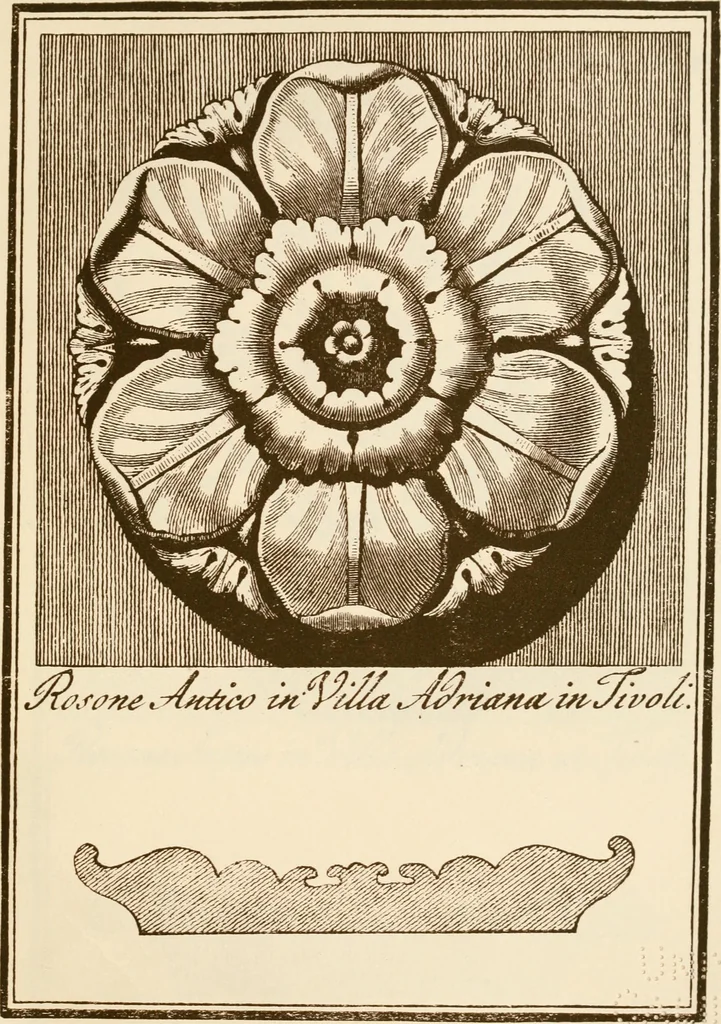 An illustration from A small collection of ancient rosettes as found on Roman monuments, 1913, leaf 24