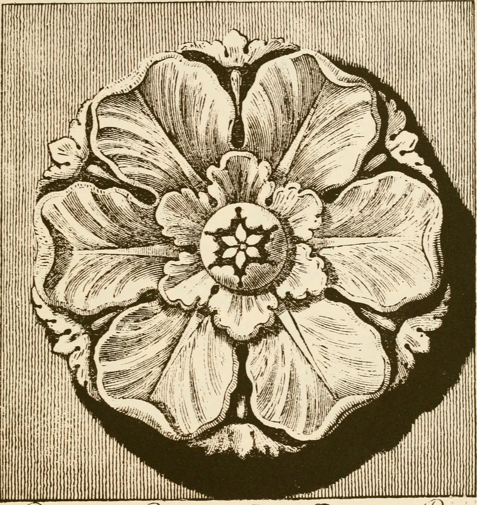 An illustration from A small collection of ancient rosettes as found on Roman monuments, 1913, leaf 46