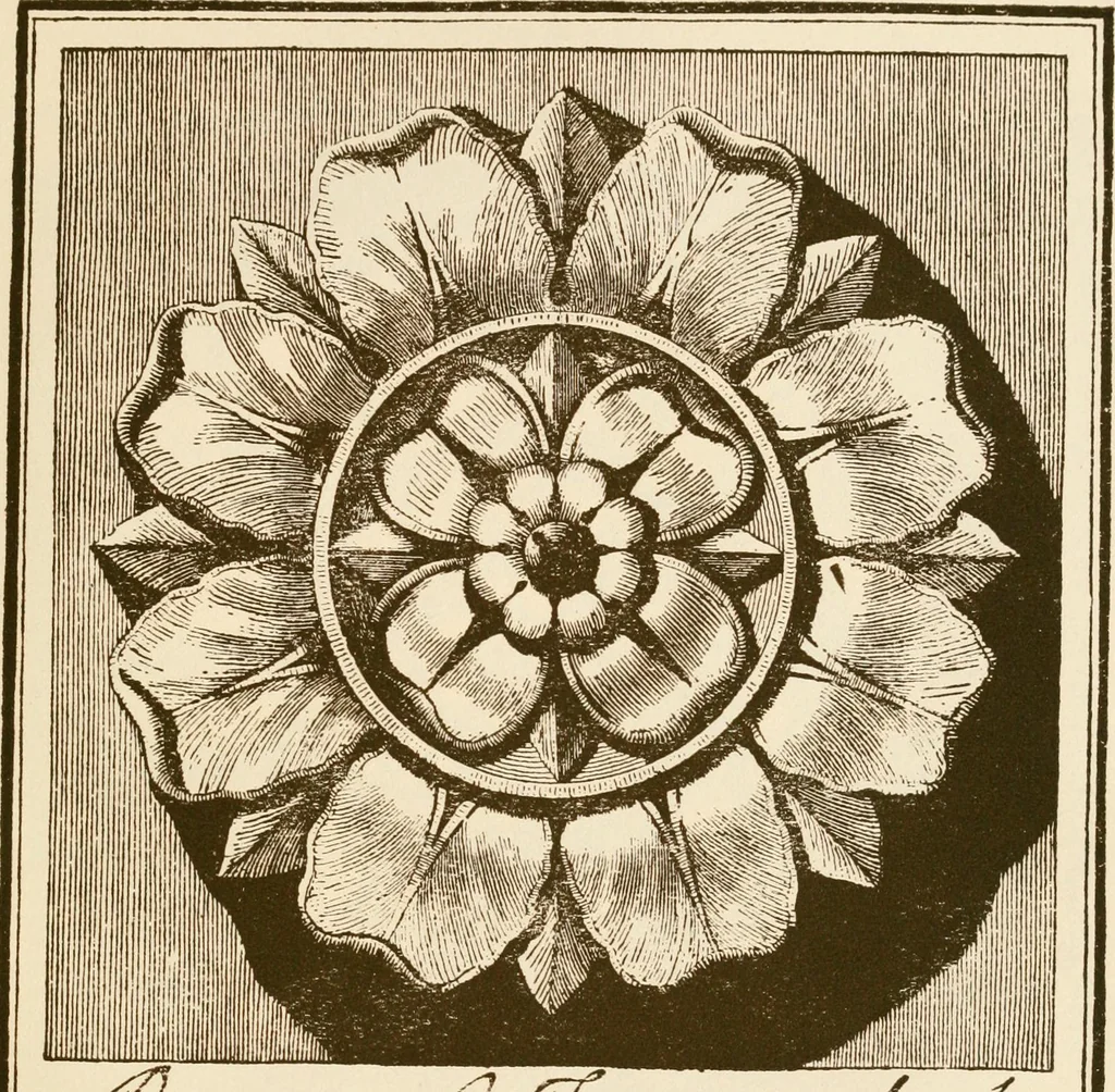 An illustration from A small collection of ancient rosettes as found on Roman monuments, 1913, leaf 48