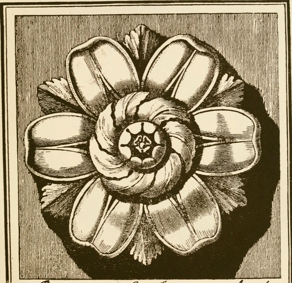 An illustration from A small collection of ancient rosettes as found on Roman monuments, 1913, leaf 50