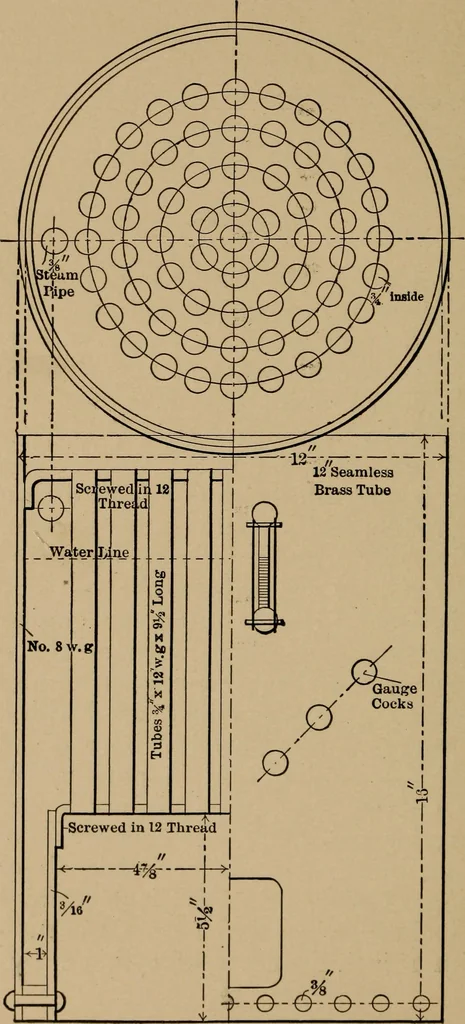 An illustration from Small engines and boilers; a manual of concise and specific directions for the construction of small steam engines and boilers of modern types ... for amateurs and others interested in such work, 1899, leaf 115