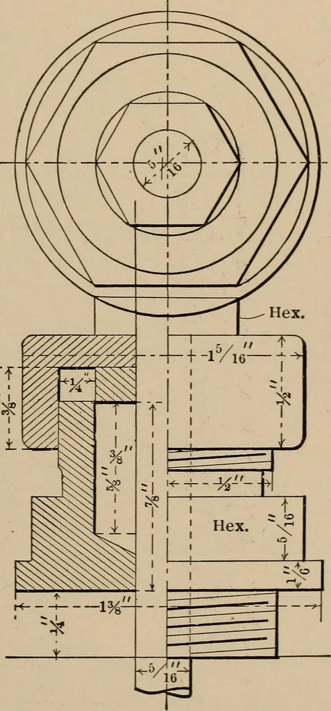 An illustration from Small engines and boilers; a manual of concise and specific directions for the construction of small steam engines and boilers of modern types ... for amateurs and others interested in such work, 1899, leaf 44