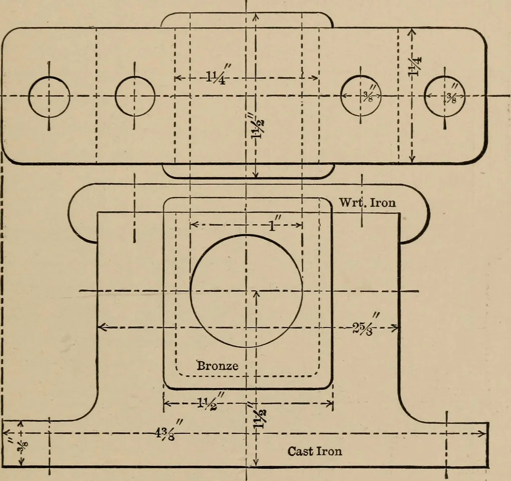 An illustration from Small engines and boilers; a manual of concise and specific directions for the construction of small steam engines and boilers of modern types ... for amateurs and others interested in such work, 1899, leaf 46