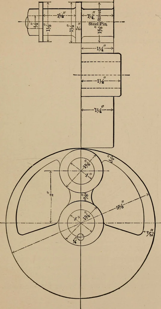 An illustration from Small engines and boilers; a manual of concise and specific directions for the construction of small steam engines and boilers of modern types ... for amateurs and others interested in such work, 1899, leaf 56
