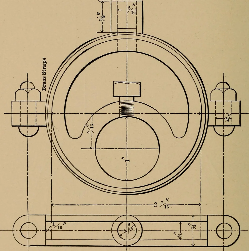 An illustration from Small engines and boilers; a manual of concise and specific directions for the construction of small steam engines and boilers of modern types ... for amateurs and others interested in such work, 1899, leaf 57