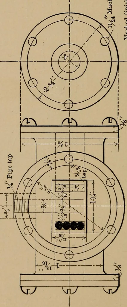 An illustration from Small engines and boilers; a manual of concise and specific directions for the construction of small steam engines and boilers of modern types ... for amateurs and others interested in such work, 1899, leaf 77