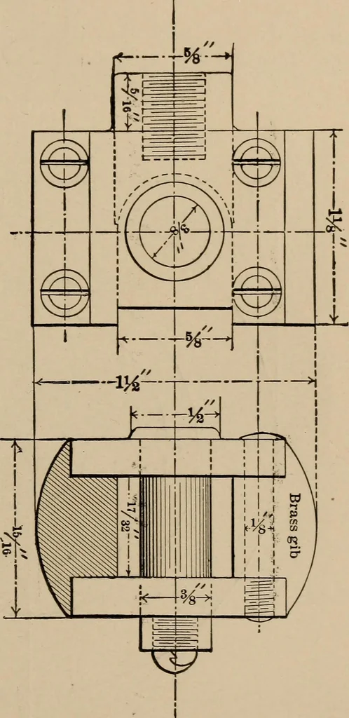 An illustration from Small engines and boilers; a manual of concise and specific directions for the construction of small steam engines and boilers of modern types ... for amateurs and others interested in such work, 1899, leaf 96