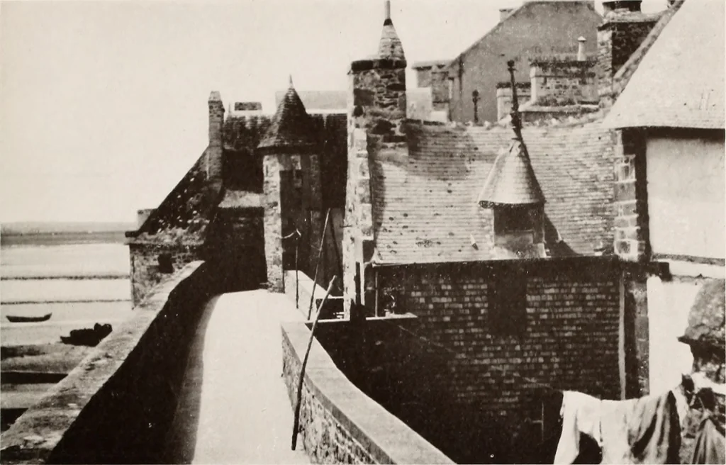 An illustration from Small French buildings; the architecture of town and country, comprising cottages, farmhouses, minor chateaux or manors with their farm groups, small town dwellings, and a few churches, 1921, leaf 106