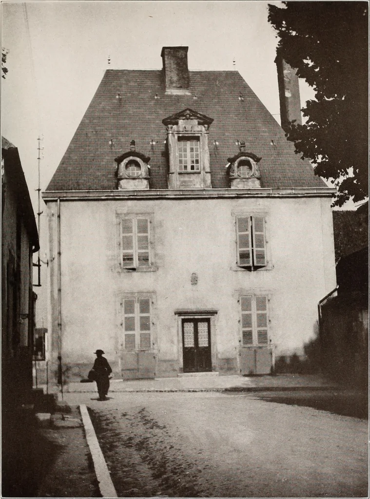 An illustration from Small French buildings; the architecture of town and country, comprising cottages, farmhouses, minor chateaux or manors with their farm groups, small town dwellings, and a few churches, 1921, leaf 132