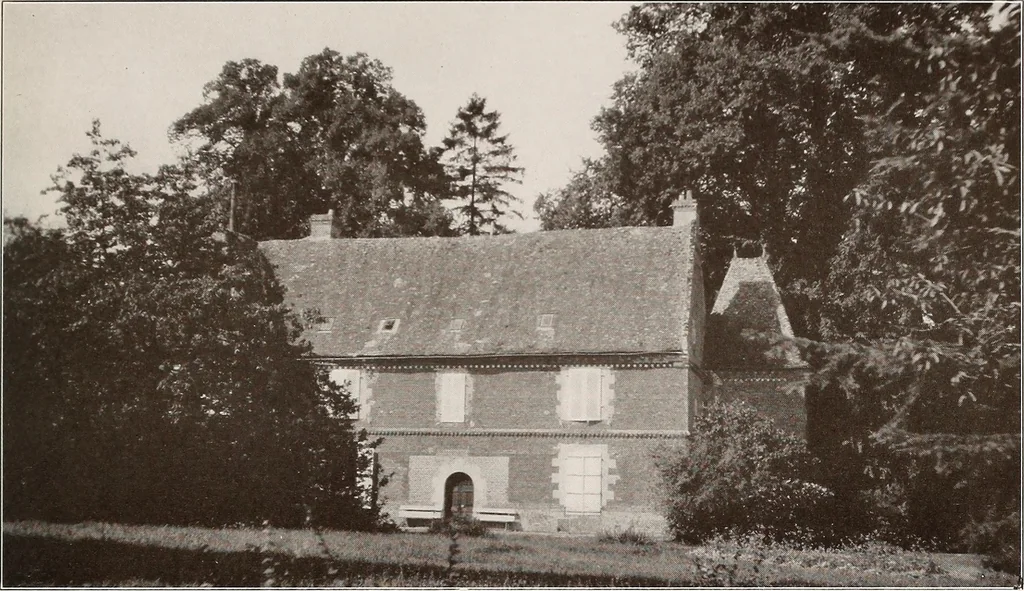 An illustration from Small French buildings; the architecture of town and country, comprising cottages, farmhouses, minor chateaux or manors with their farm groups, small town dwellings, and a few churches, 1921, leaf 174