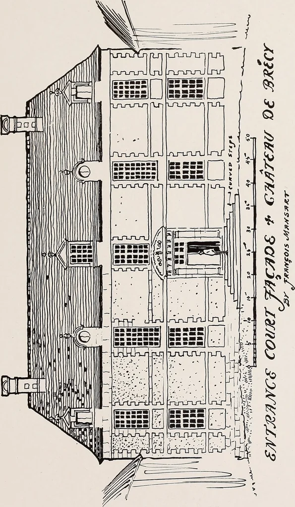 An illustration from Small French buildings; the architecture of town and country, comprising cottages, farmhouses, minor chateaux or manors with their farm groups, small town dwellings, and a few churches, 1921, leaf 192