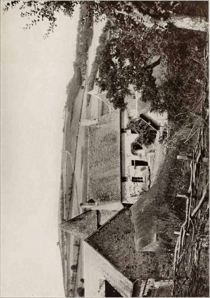 An illustration from Small French buildings; the architecture of town and country, comprising cottages, farmhouses, minor chateaux or manors with their farm groups, small town dwellings, and a few churches, 1921, leaf 222