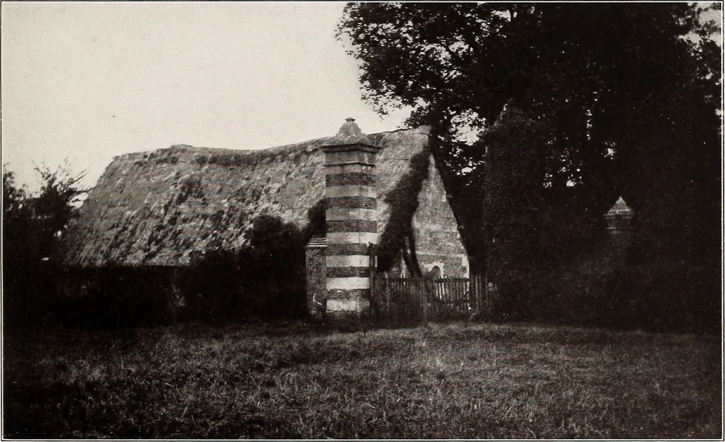 An illustration from Small French buildings; the architecture of town and country, comprising cottages, farmhouses, minor chateaux or manors with their farm groups, small town dwellings, and a few churches, 1921, leaf 278