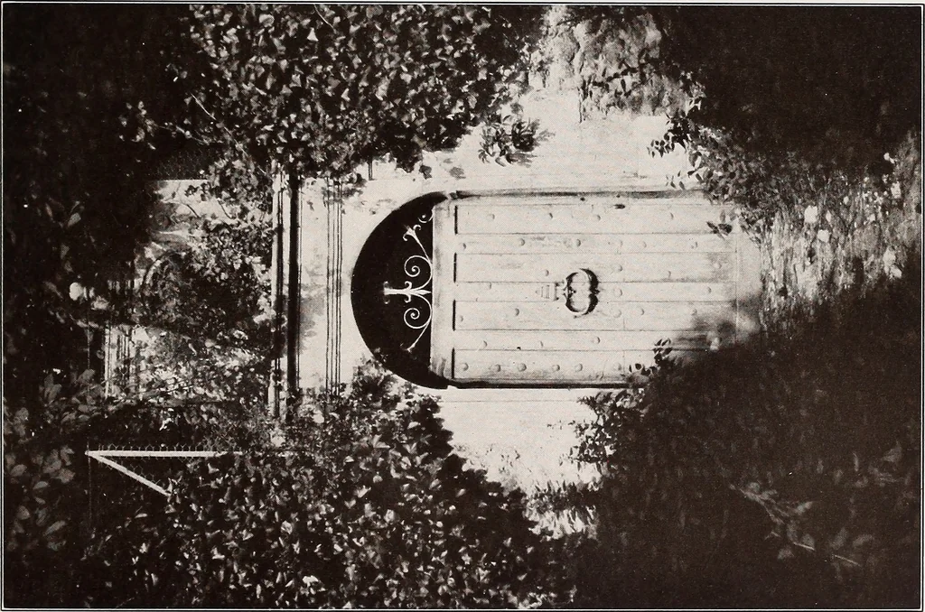 An illustration from Small French buildings; the architecture of town and country, comprising cottages, farmhouses, minor chateaux or manors with their farm groups, small town dwellings, and a few churches, 1921, leaf 292