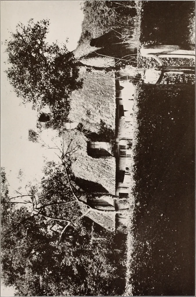 An illustration from Small French buildings; the architecture of town and country, comprising cottages, farmhouses, minor chateaux or manors with their farm groups, small town dwellings, and a few churches, 1921, leaf 58