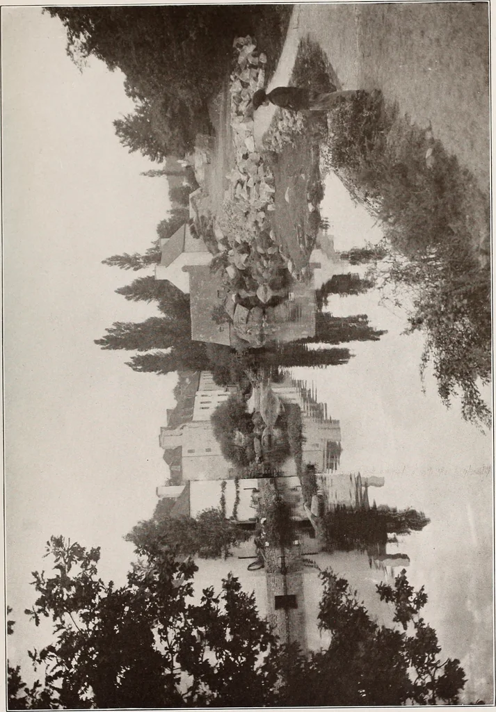 An illustration from Small French buildings; the architecture of town and country, comprising cottages, farmhouses, minor chateaux or manors with their farm groups, small town dwellings, and a few churches, 1921, leaf 74