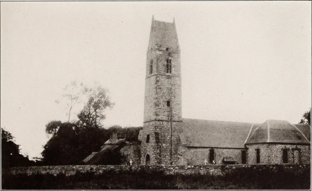 An illustration from Small French buildings; the architecture of town and country, comprising cottages, farmhouses, minor chateaux or manors with their farm groups, small town dwellings, and a few churches, 1921, leaf 88