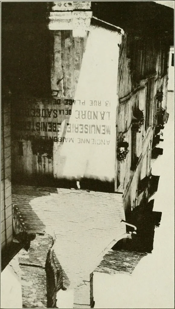 An illustration from Small French buildings; the architecture of town and country, comprising cottages, farmhouses, minor chateaux or manors with their farm groups, small town dwellings, and a few churches, 1921, leaf 124