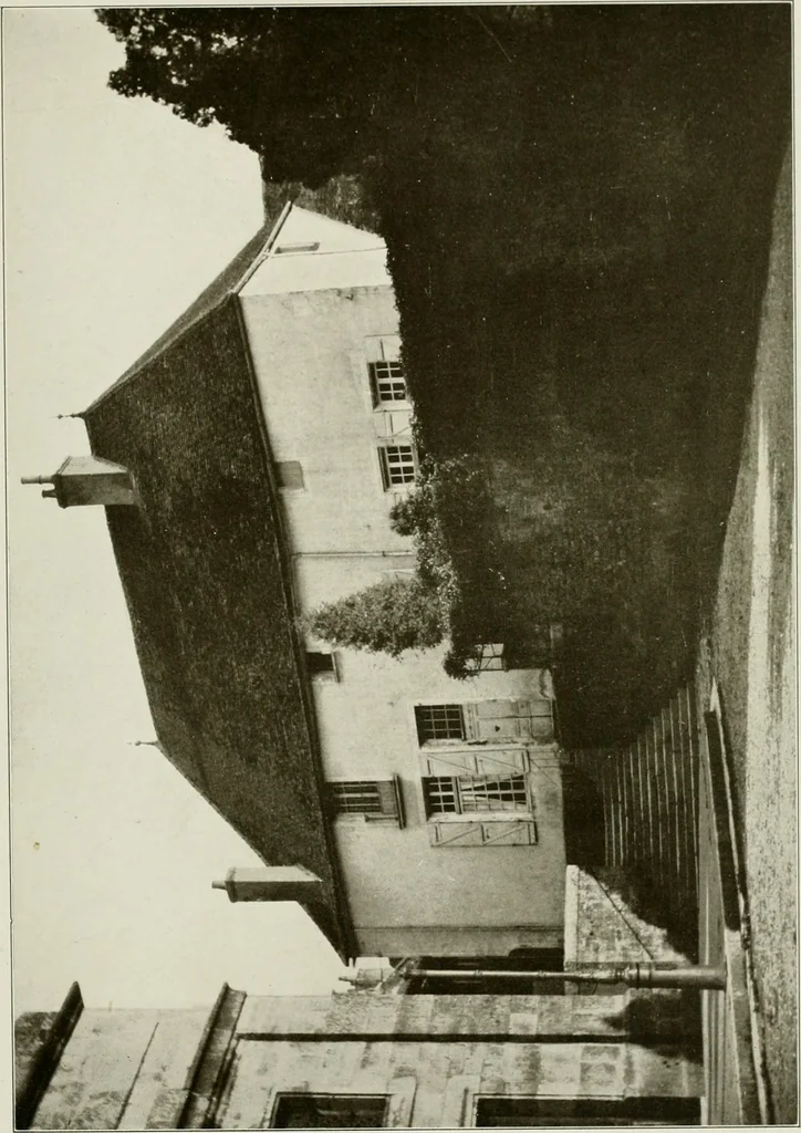 An illustration from Small French buildings; the architecture of town and country, comprising cottages, farmhouses, minor chateaux or manors with their farm groups, small town dwellings, and a few churches, 1921, leaf 130
