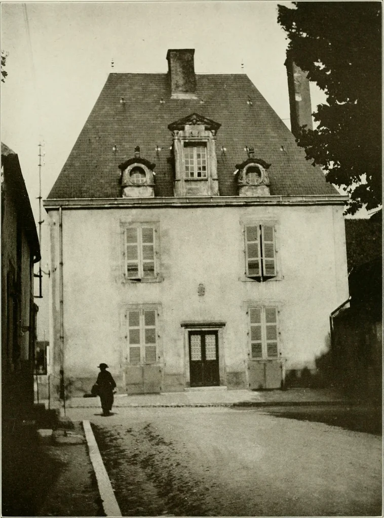 An illustration from Small French buildings; the architecture of town and country, comprising cottages, farmhouses, minor chateaux or manors with their farm groups, small town dwellings, and a few churches, 1921, leaf 132
