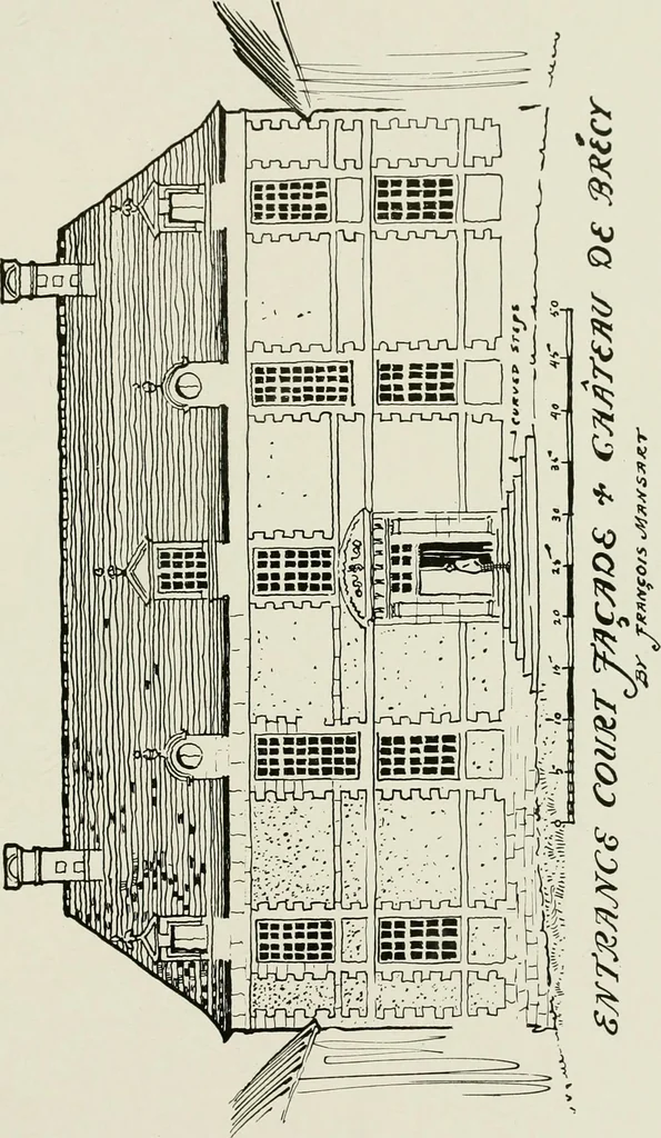 An illustration from Small French buildings; the architecture of town and country, comprising cottages, farmhouses, minor chateaux or manors with their farm groups, small town dwellings, and a few churches, 1921, leaf 192