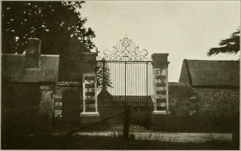 An illustration from Small French buildings; the architecture of town and country, comprising cottages, farmhouses, minor chateaux or manors with their farm groups, small town dwellings, and a few churches, 1921, leaf 274