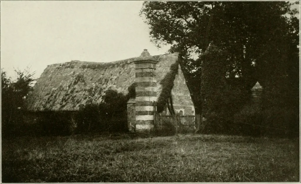 An illustration from Small French buildings; the architecture of town and country, comprising cottages, farmhouses, minor chateaux or manors with their farm groups, small town dwellings, and a few churches, 1921, leaf 278