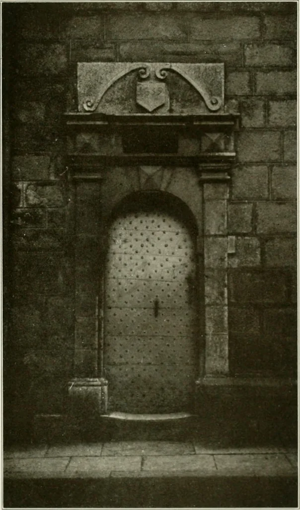 An illustration from Small French buildings; the architecture of town and country, comprising cottages, farmhouses, minor chateaux or manors with their farm groups, small town dwellings, and a few churches, 1921, leaf 282