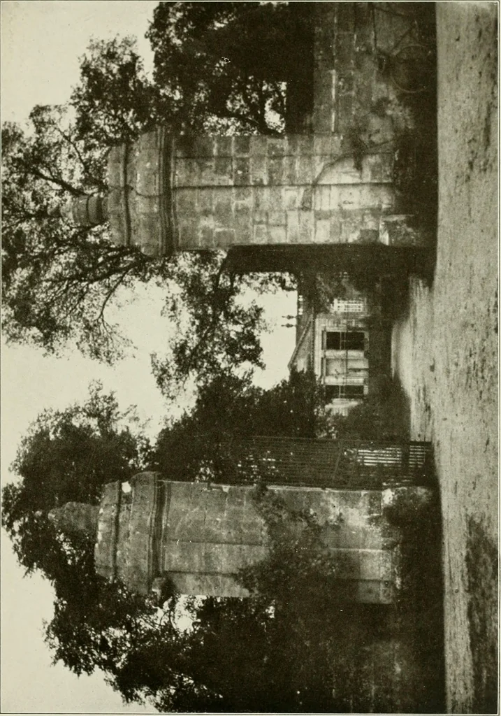 An illustration from Small French buildings; the architecture of town and country, comprising cottages, farmhouses, minor chateaux or manors with their farm groups, small town dwellings, and a few churches, 1921, leaf 294
