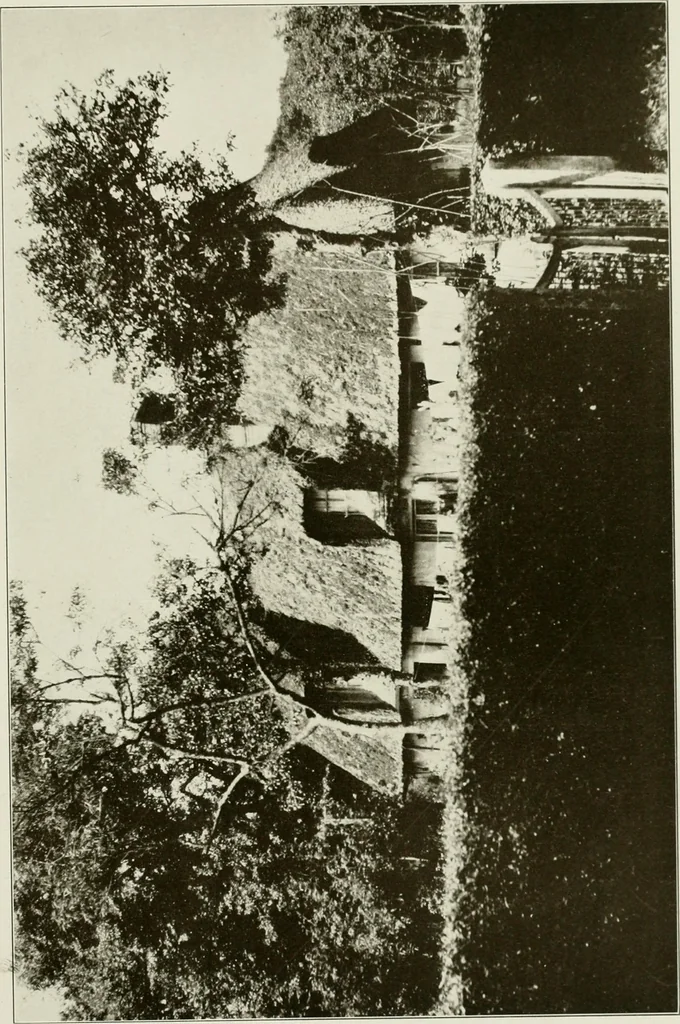 An illustration from Small French buildings; the architecture of town and country, comprising cottages, farmhouses, minor chateaux or manors with their farm groups, small town dwellings, and a few churches, 1921, leaf 58