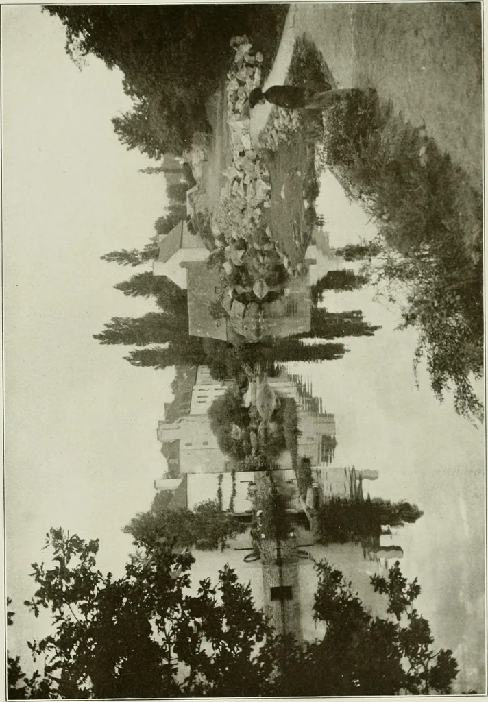 An illustration from Small French buildings; the architecture of town and country, comprising cottages, farmhouses, minor chateaux or manors with their farm groups, small town dwellings, and a few churches, 1921, leaf 74
