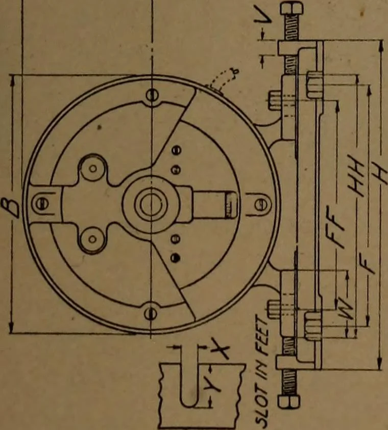 An illustration from Small motors, transformers, electromagnets; a practical presentation of design and construction data for small motors, small low- and high-tension transformers, electromagnets, and induction coils, 1920, leaf 18