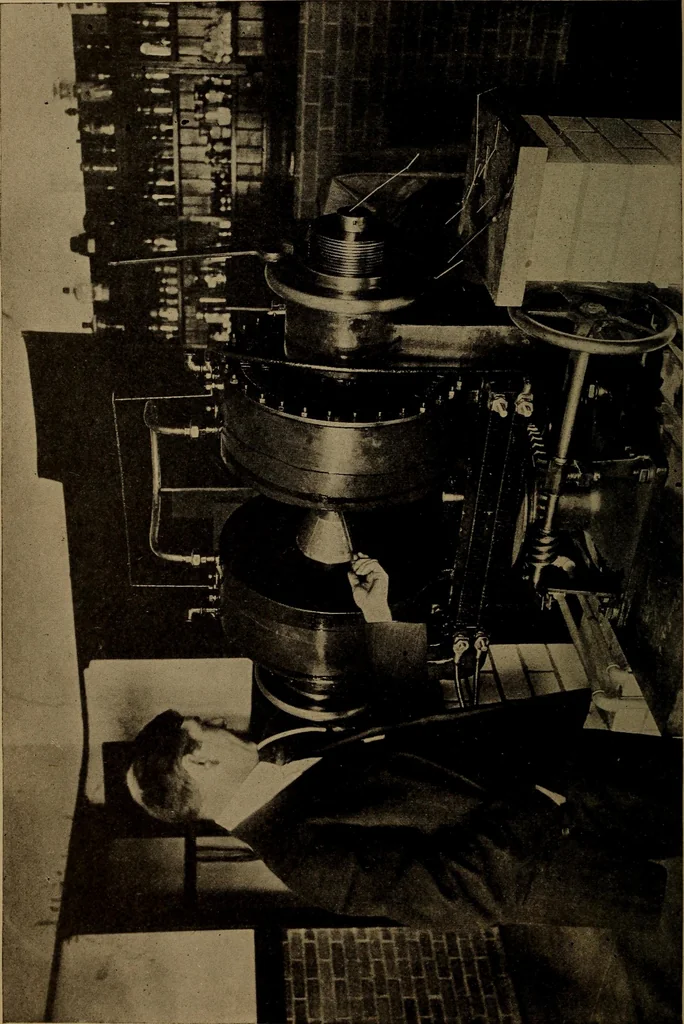 An illustration from Small motors, transformers, electromagnets; a practical presentation of design and construction data for small motors, small low- and high-tension transformers, electromagnets, and induction coils, 1920, leaf 253