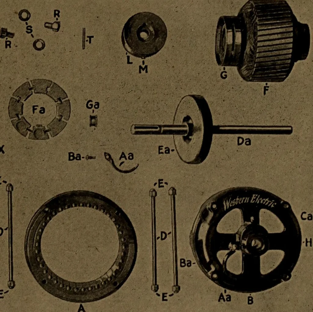 An illustration from Small motors, transformers, electromagnets; a practical presentation of design and construction data for small motors, small low- and high-tension transformers, electromagnets, and induction coils, 1920, leaf 26