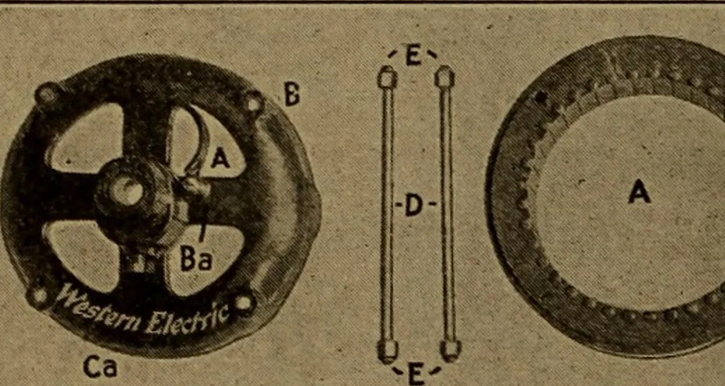 An illustration from Small motors, transformers, electromagnets; a practical presentation of design and construction data for small motors, small low- and high-tension transformers, electromagnets, and induction coils, 1920, leaf 27