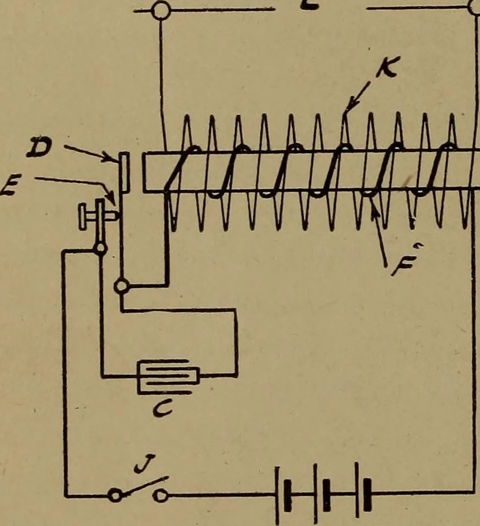 An illustration from Small motors, transformers, electromagnets; a practical presentation of design and construction data for small motors, small low- and high-tension transformers, electromagnets, and induction coils, 1920, leaf 315