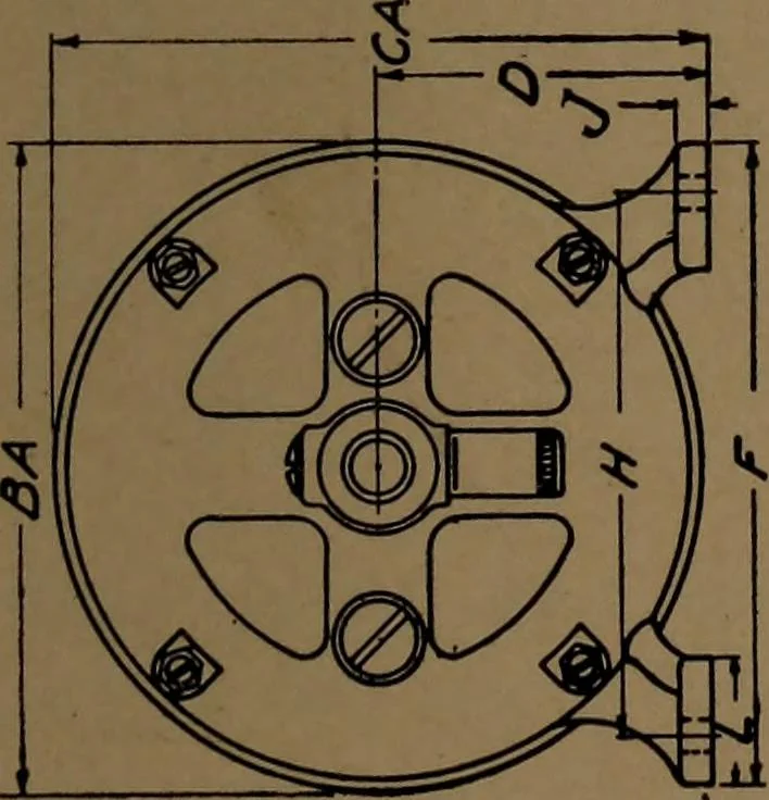 An illustration from Small motors, transformers, electromagnets; a practical presentation of design and construction data for small motors, small low- and high-tension transformers, electromagnets, and induction coils, 1920, leaf 74