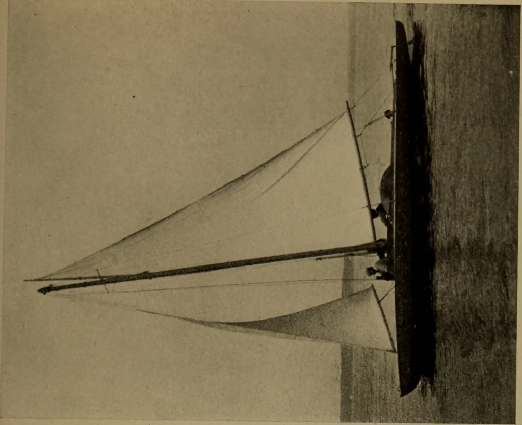 An illustration from The small yacht, its management and handling for racing and sailing, with chapters on construction, 1909, leaf 118