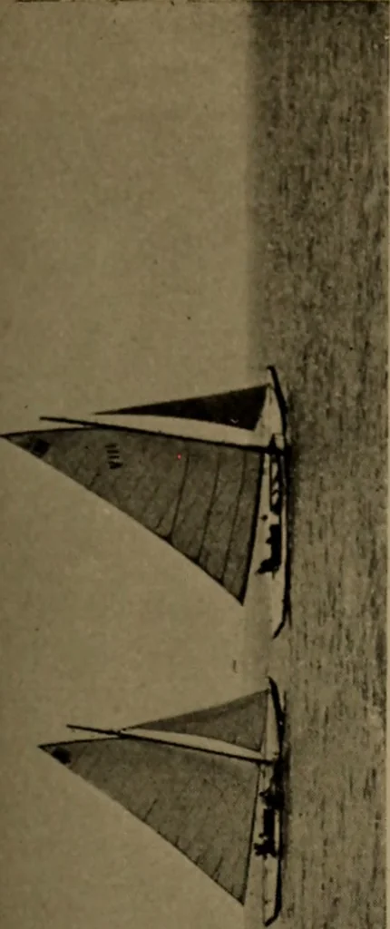 An illustration from The small yacht, its management and handling for racing and sailing, with chapters on construction, 1909, leaf 132