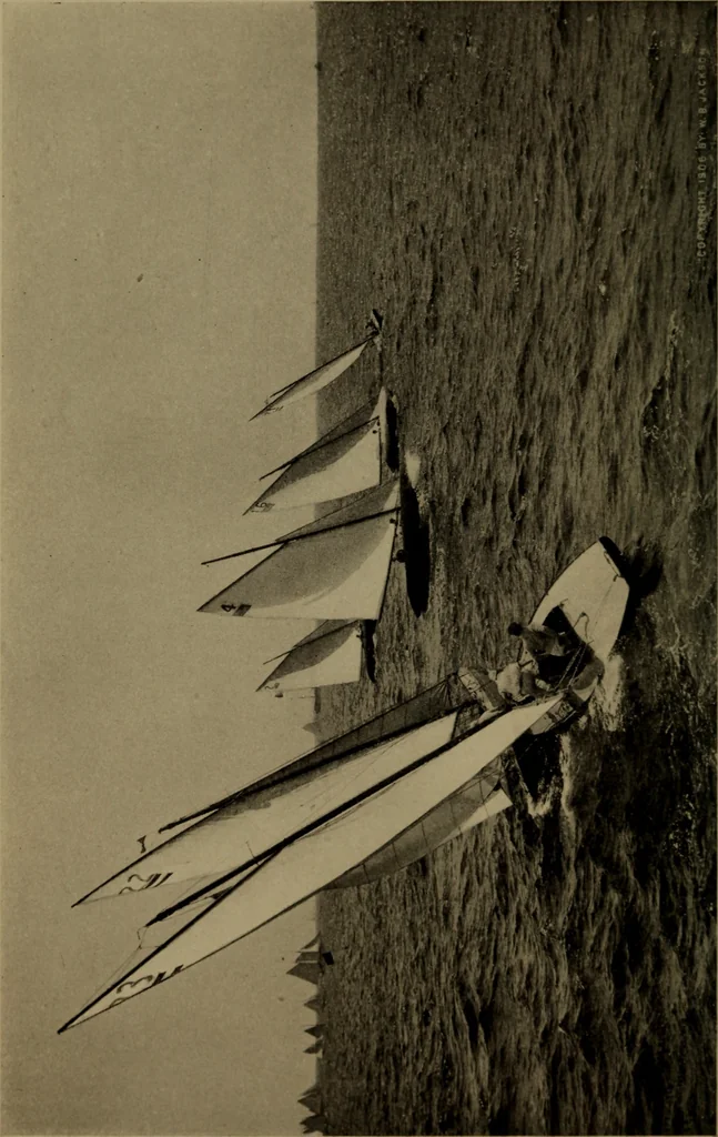 An illustration from The small yacht, its management and handling for racing and sailing, with chapters on construction, 1909, leaf 133